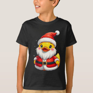 Camiseta Festividad de Santa Rubber Duck Cuck Navidades
