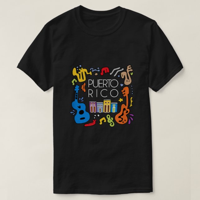 Camiseta Festividad de tradición de Puerto Rico Boricua San (Diseño del anverso)