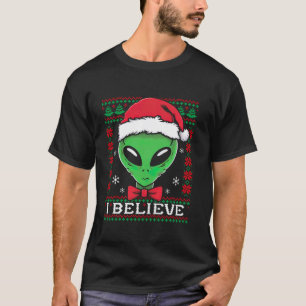 Camiseta Festividad de UFO santa Alien Navidades feos de ci