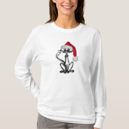 Camiseta Festividad del gato de los navidades