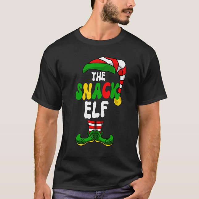 Camiseta Festividad del grupo de Navidades de Snack Elf Paj (Anverso)