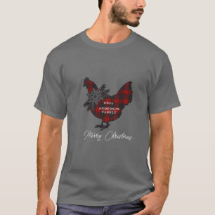 Camiseta Festividad en monograma de pollo con chicle