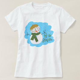 Camiseta Festividad en Snowman
