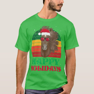 Camiseta Festividad Felices Fiestas Navidad Caballo