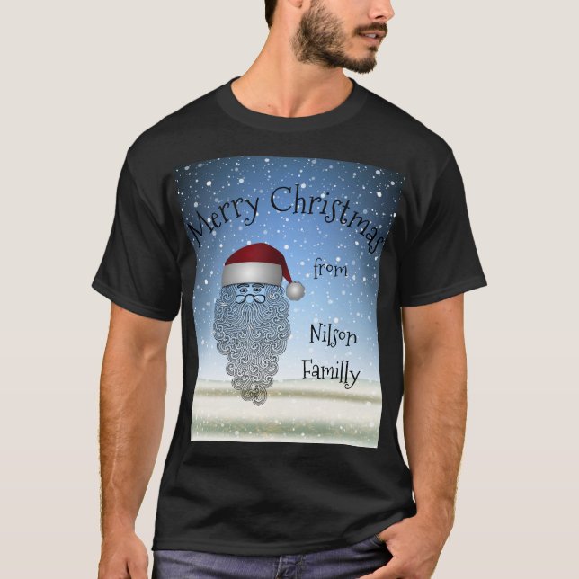 Camiseta Festividad Fiesta de Navidad Graciosa Santa Claus (Anverso)
