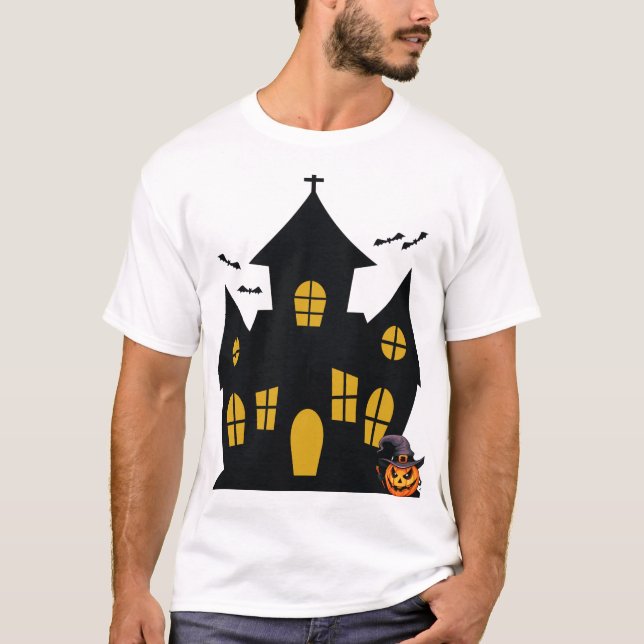 Camiseta Festividad minimalista de Halloween (Anverso)
