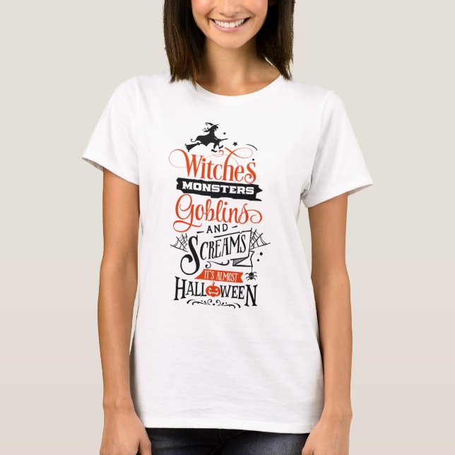 Camiseta Festividad minimalista de Halloween (Anverso)