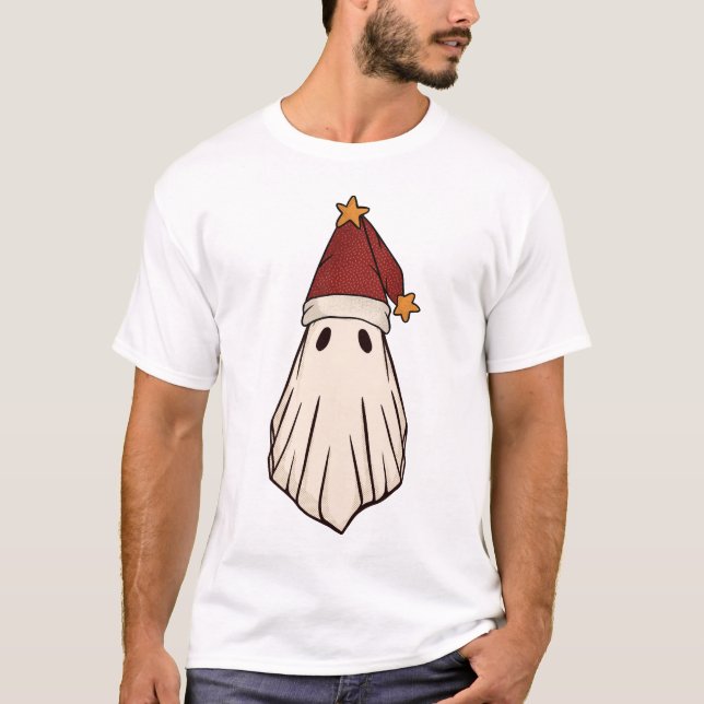Camiseta Festividad navideña Santa Navidades retro Ghost Sa (Anverso)