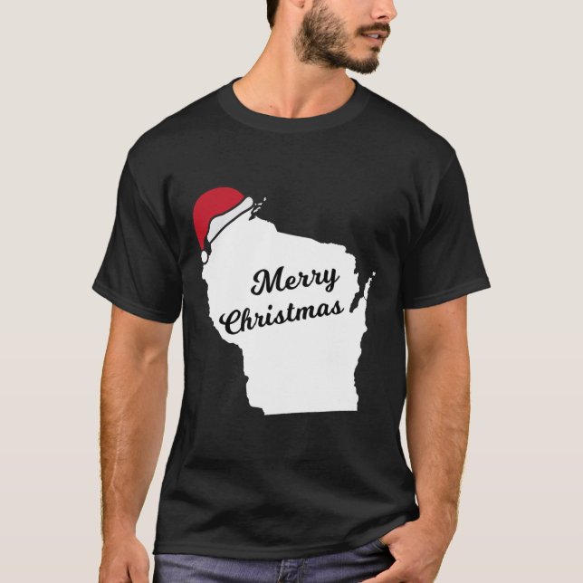 Camiseta Festividad navideña Wisconsin (Anverso)