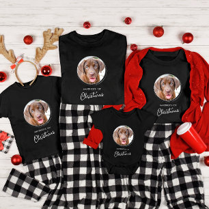 Camiseta Festividad negra personalizada de Navidades de per