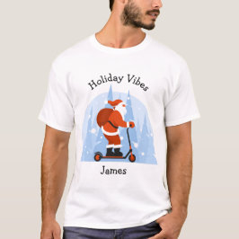 Camiseta Festividad personalizado de Santa Navidades modern