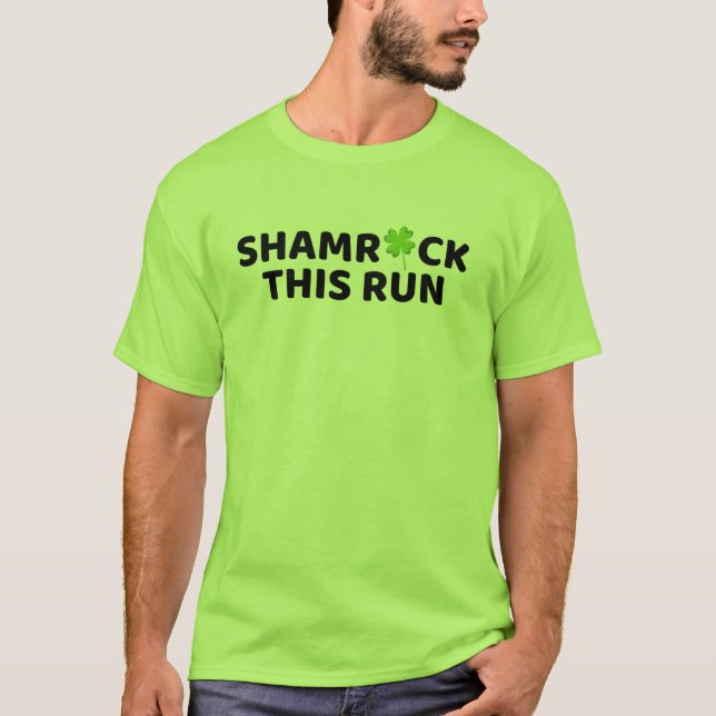 Camiseta Festividad Shamrock Fitness Gift, Maratonista Irla (Anverso)