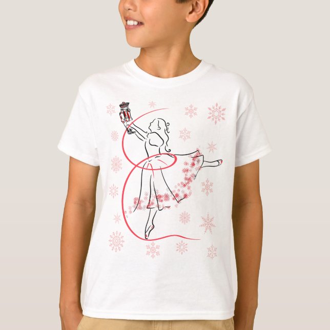 Camiseta Festividades de los Navidades Nutcracker Ballet y  (Anverso)
