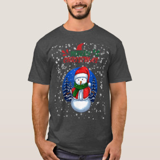 Camiseta Festividades de nieve navideña