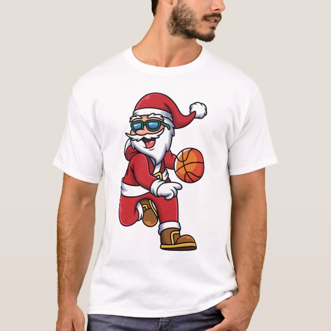 Camiseta Festividades de Santa Navidades de baloncesto mode (Anverso)