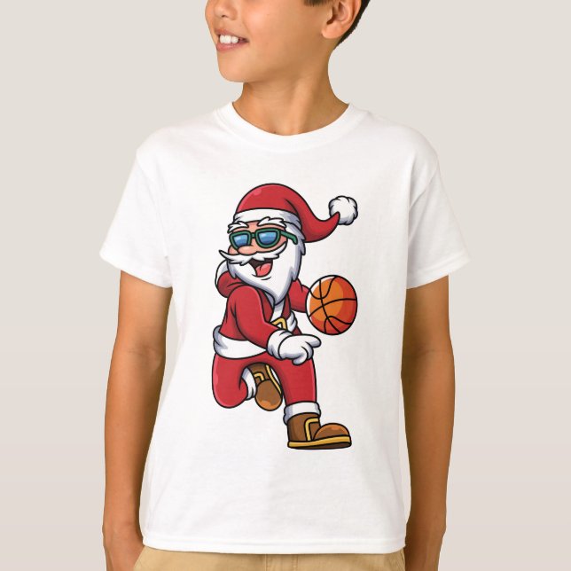 Camiseta Festividades de Santa Navidades de baloncesto mode (Anverso)