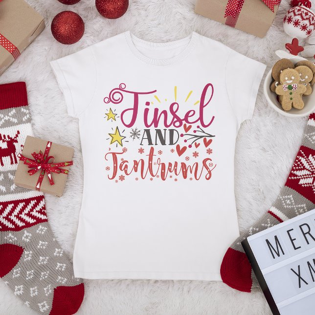 Camiseta Festividades divertidas de Navidades de Tinsel y T (Subido por el creador)