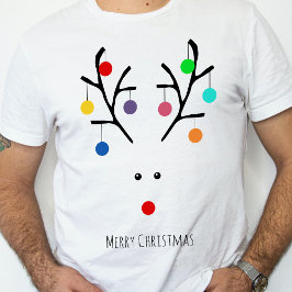 Camiseta Festividades modernas y singulares Navidades de re