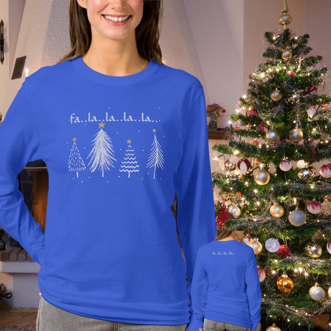 Camiseta Festividades Navidades Fa La Shirt (Festive Ladies Christmas Fa La La Shirt)
