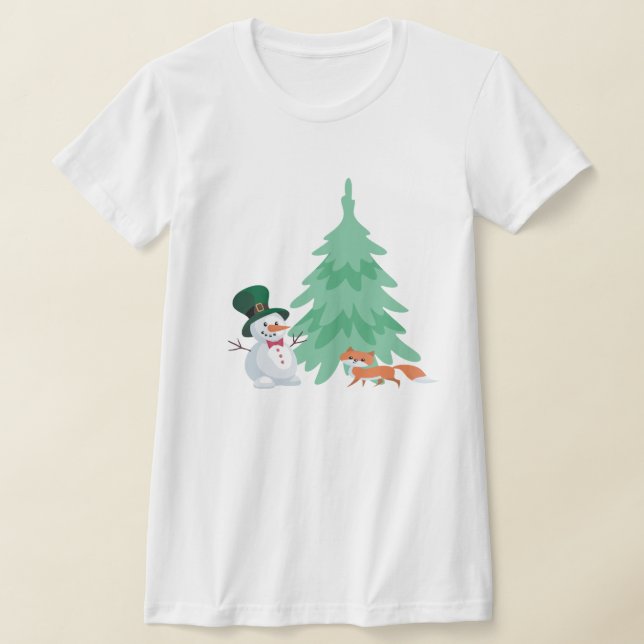 Camiseta Festividades Navidades Snowman (Distribución)