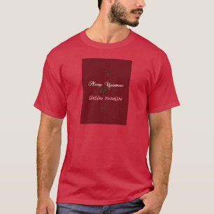 Camiseta Festividades navideñas Red Merry Deseos Sunshine.p