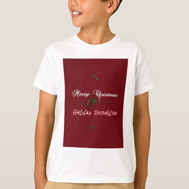 Camiseta Festividades navideñas Red Merry Deseos Sunshine.p (Anverso)