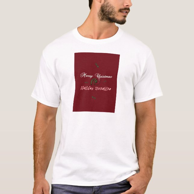 Camiseta Festividades navideñas Red Merry Deseos Sunshine.p (Anverso)