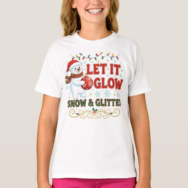 Camiseta Festivo Deja que Brille (Anverso)