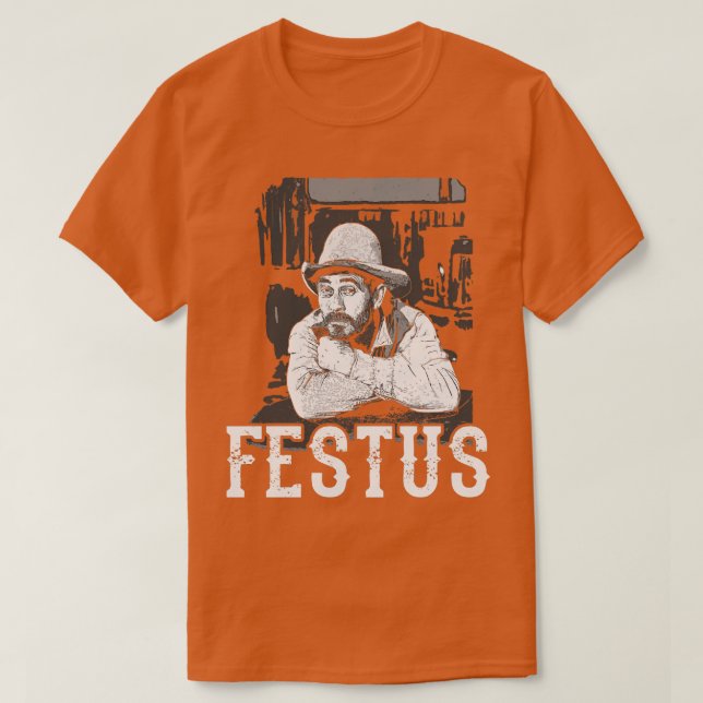 Camiseta Festus del humo del arma (Diseño del anverso)
