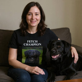 Camiseta Fetch Champion Personalizado Perro gracioso