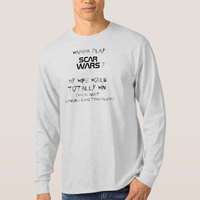 Camiseta FF) ScarWars el raglán de MIS de la ESPOSA hombres (Anverso)