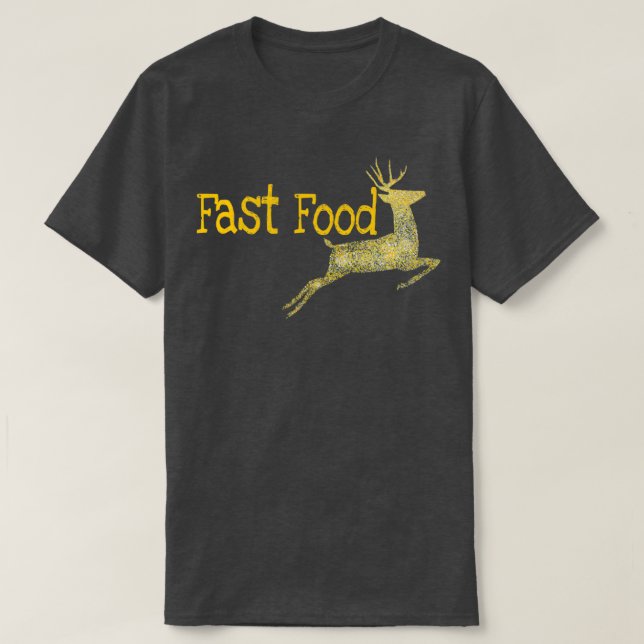 Camiseta fff honesta comida rápida querida (Diseño del anverso)