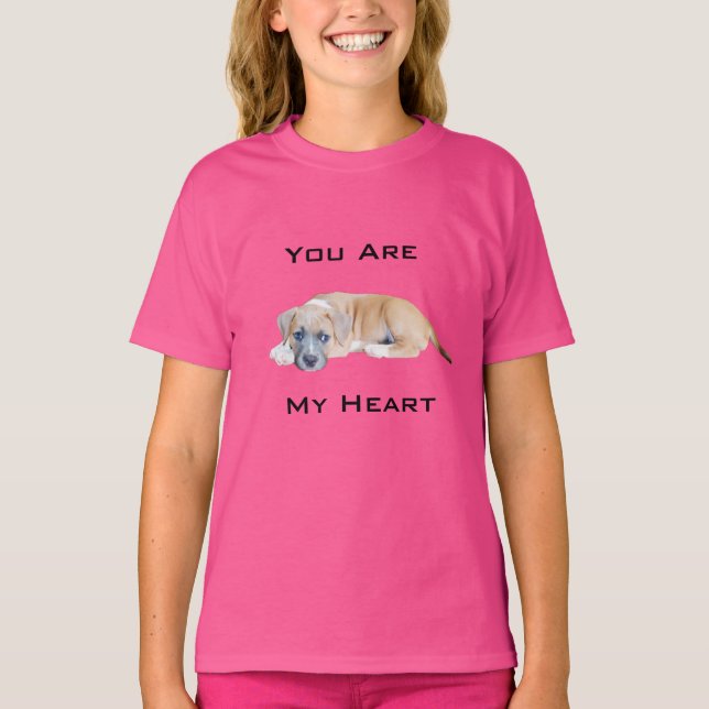 Camiseta Ffy Puppy Eres Mi Corazón, (Anverso)