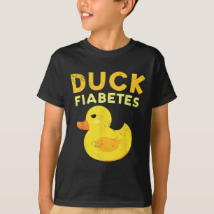 Camiseta Fiabetes de pato Funny Conciencia del pato amarill