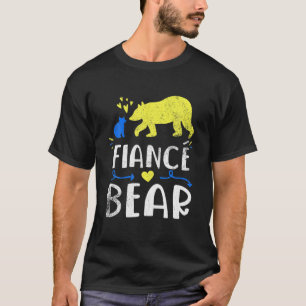 Camiseta Fiancé Bear Family Matando Awarenes De Síndrome De