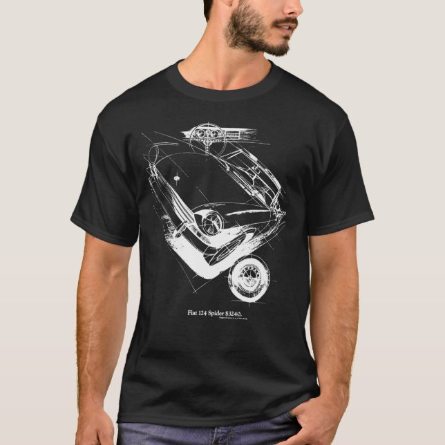 CAMISETA FIAT 124 SPIDER633 (Anverso)