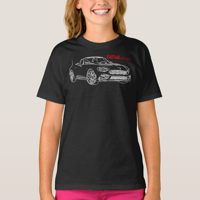 Camiseta Fiat 124 Spider Classic (Anverso)