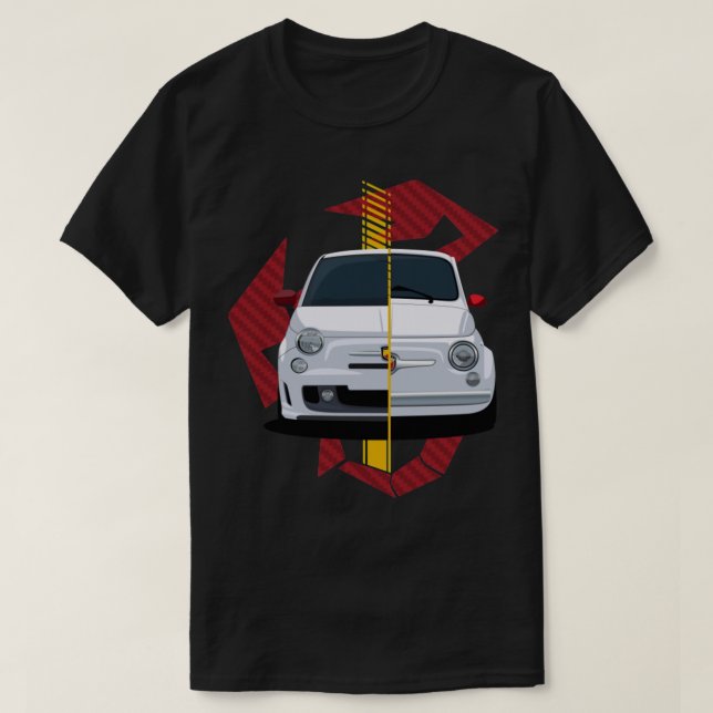 Camiseta Fiat 500 Abarth (Diseño del anverso)