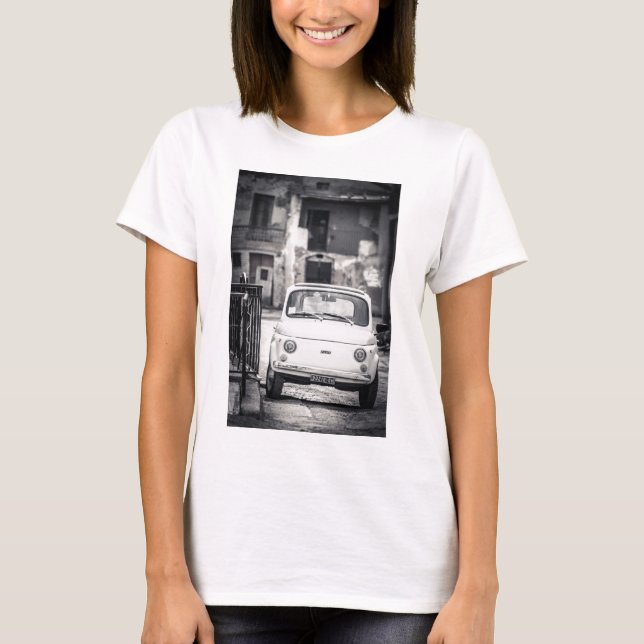 Camiseta Fiat 500, Cinquecento en Italia (Anverso)