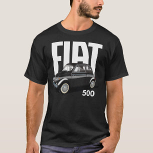 Camiseta Fiat 500 Cute Classic Car-Shirt