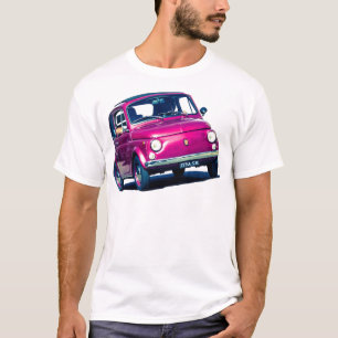 Camiseta Fiat 500 en Roma, camiseta, Cinqucento clásico