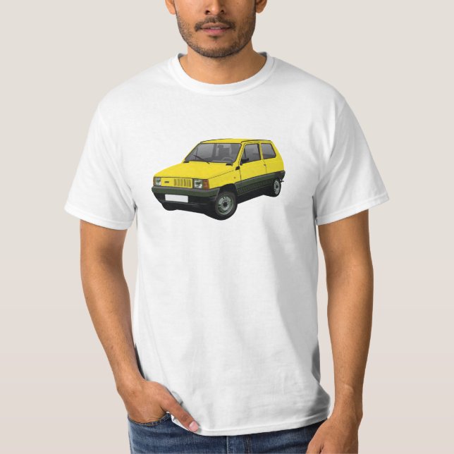 Camiseta Fiat Panda 45 Mk1 (Tipo 141) Amarillo (Anverso)
