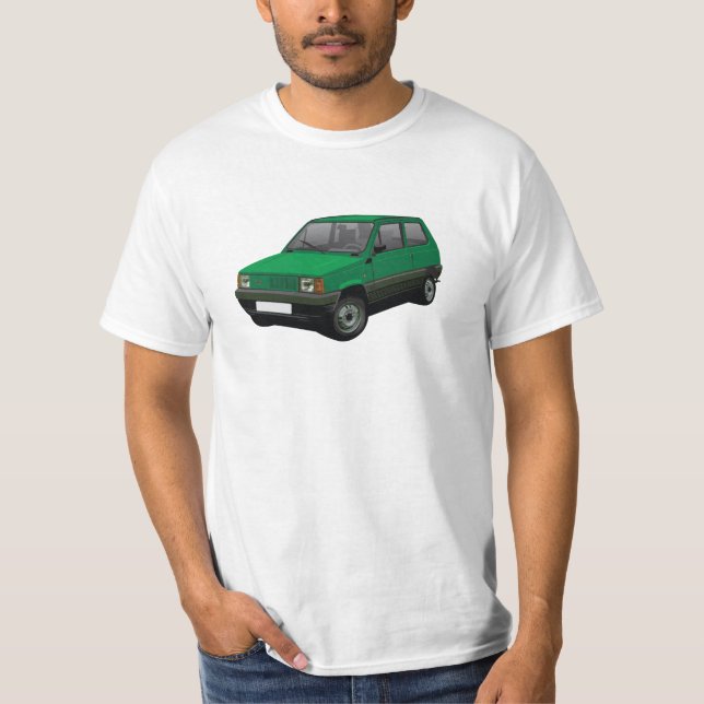 Camiseta Fiat Panda 45 Mk1 (Tipo 141) Verde (Anverso)