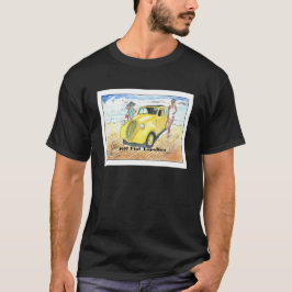 Camiseta Fiat Topolino 1937. Acuarela hecha en Italia.