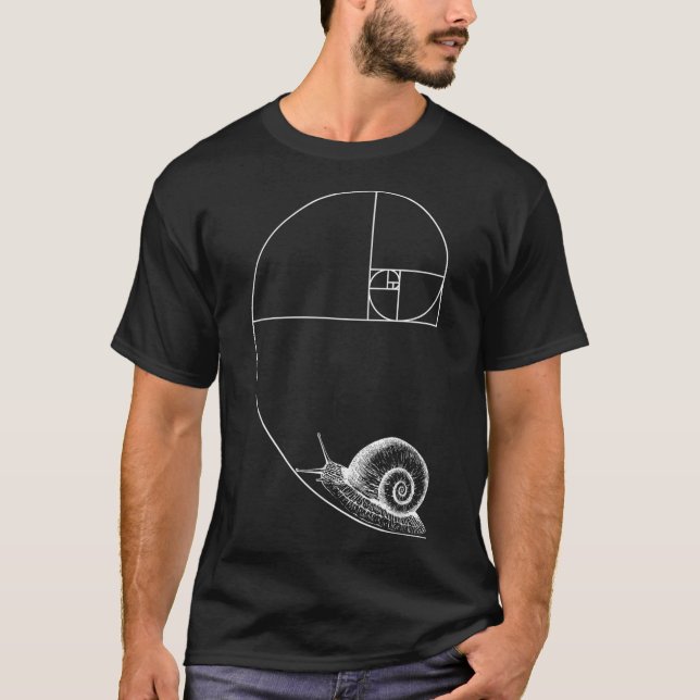 Camiseta Fibonacci Con Goma De Maestra Matemática De Snail (Anverso)