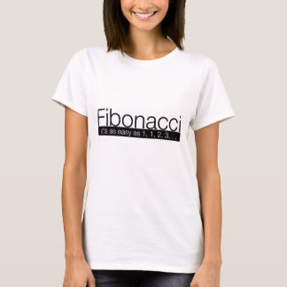 Camiseta Fibonacci - es tan fácil como 1, 2, 3.