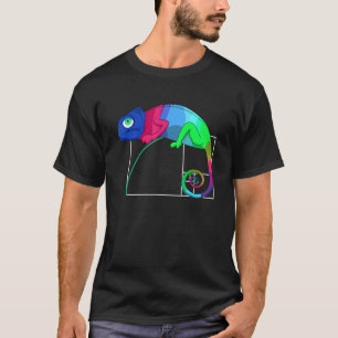 Camiseta Fibonacci Etiqueta Relación de oro Matemáticas Cha