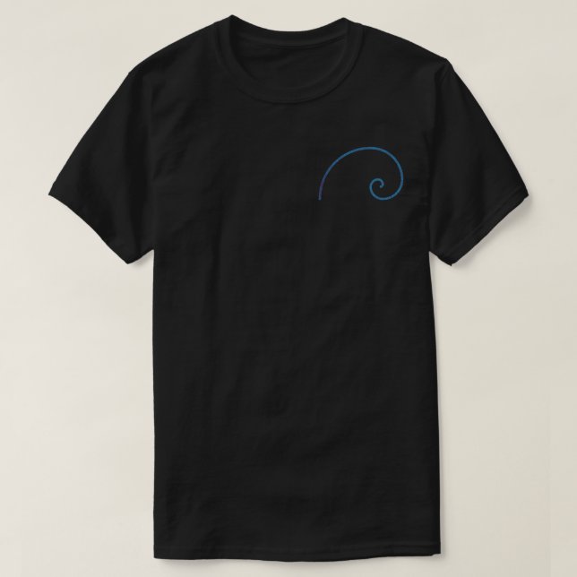 Camiseta Fibonacci frontal y posterior es tan fácil como 1, (Diseño del anverso)