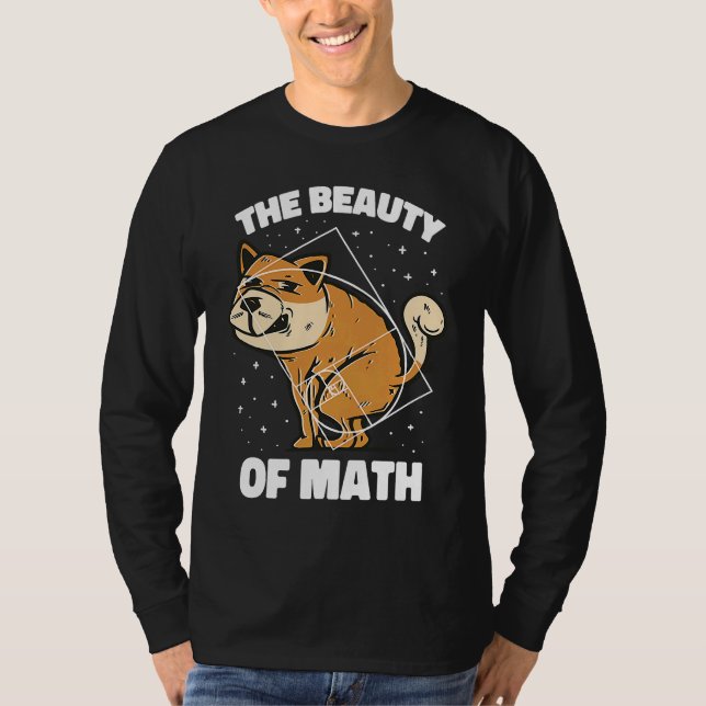 Camiseta Fibonacci Razón de oro Perro para matemáticas (Anverso)