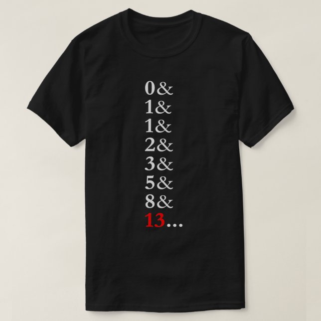 Camiseta Fibonacci Sequence T Shirt Classic TShirt (Diseño del anverso)